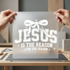 Jesus Reason Season Distressed Christian Faith Ready to Press DTF Transfer for Dtf