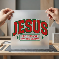 Jesus Reason Season Retro Christian Faith Ready to Press DTF Transfer for Dtf