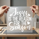 Jesus Reason Season Script Christian Faith Ready to Press DTF Transfer for Dtf