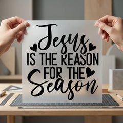Jesus Reason Season Script Christian Faith Ready to Press DTF Transfer for Dtf