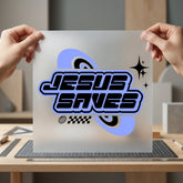 Jesus Saves Retro Y2k Christian Faith Ready to Press DTF Transfer for Dtf
