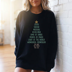 Jesus Savior Messiah Redeemer | Names of Christ Sweatshirt - Luckets.com