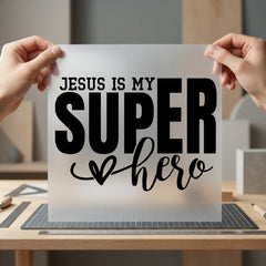 Jesus Superhero Christian Diy Christian Faith Ready to Press DTF Transfer for Dtf