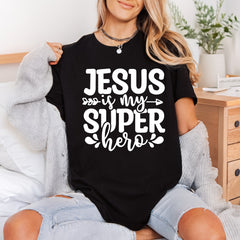 Jesus Superhero Faith-inspired Diy Christian Faith Ready to Press DTF Transfer for Dtf