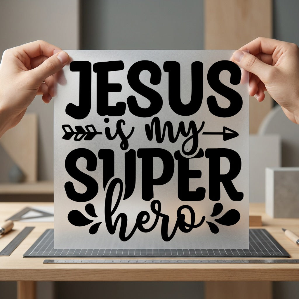 Jesus Superhero Faith-inspired Diy Christian Faith Ready to Press DTF Transfer for Dtf