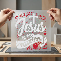 Jesus Valentine Christian Diy Christian Faith Ready to Press DTF Transfer for Dtf