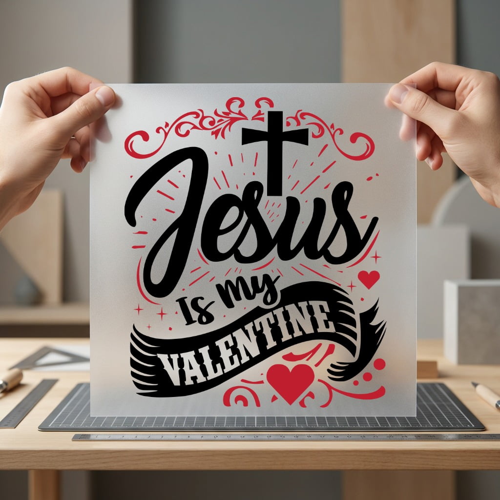 Jesus Valentine Christian Diy Christian Faith Ready to Press DTF Transfer for Dtf