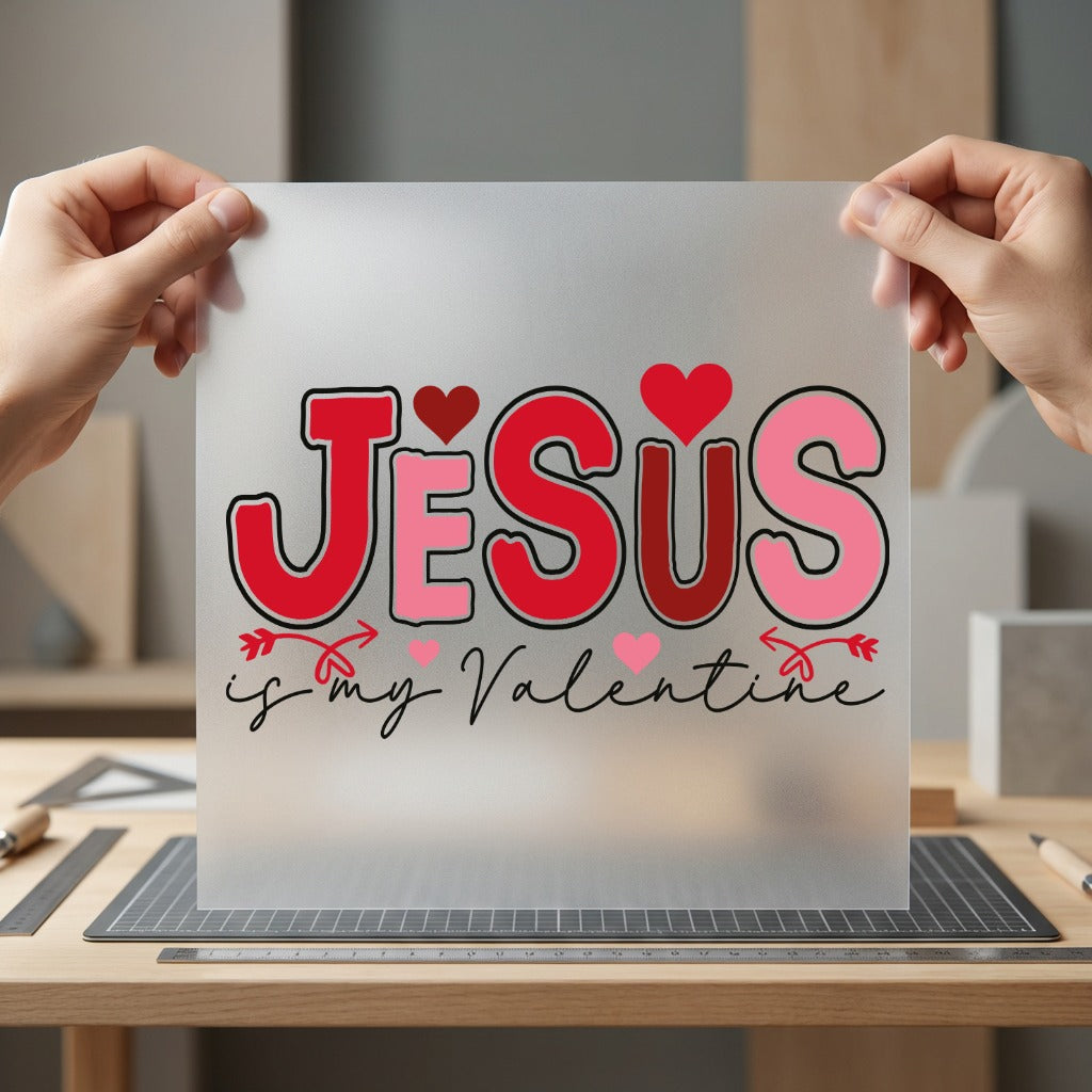 Jesus Valentine Christian Diy Christian Faith Ready to Press DTF Transfer for Dtf