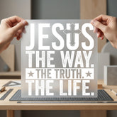 Jesus Way Truth Life Christian Faith Ready to Press DTF Transfer for Dtf