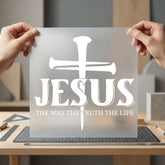Jesus Way Truth Life Christian Faith Ready to Press DTF Transfer for Dtf