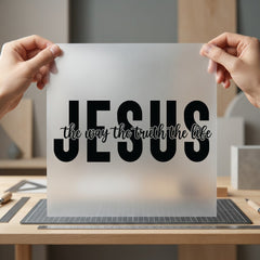 Jesus Way Truth Life Christian Faith Ready to Press DTF Transfer for Dtf