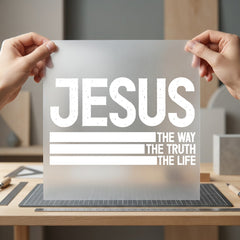 Jesus Way Truth Life Christian Faith Ready to Press DTF Transfer for Dtf