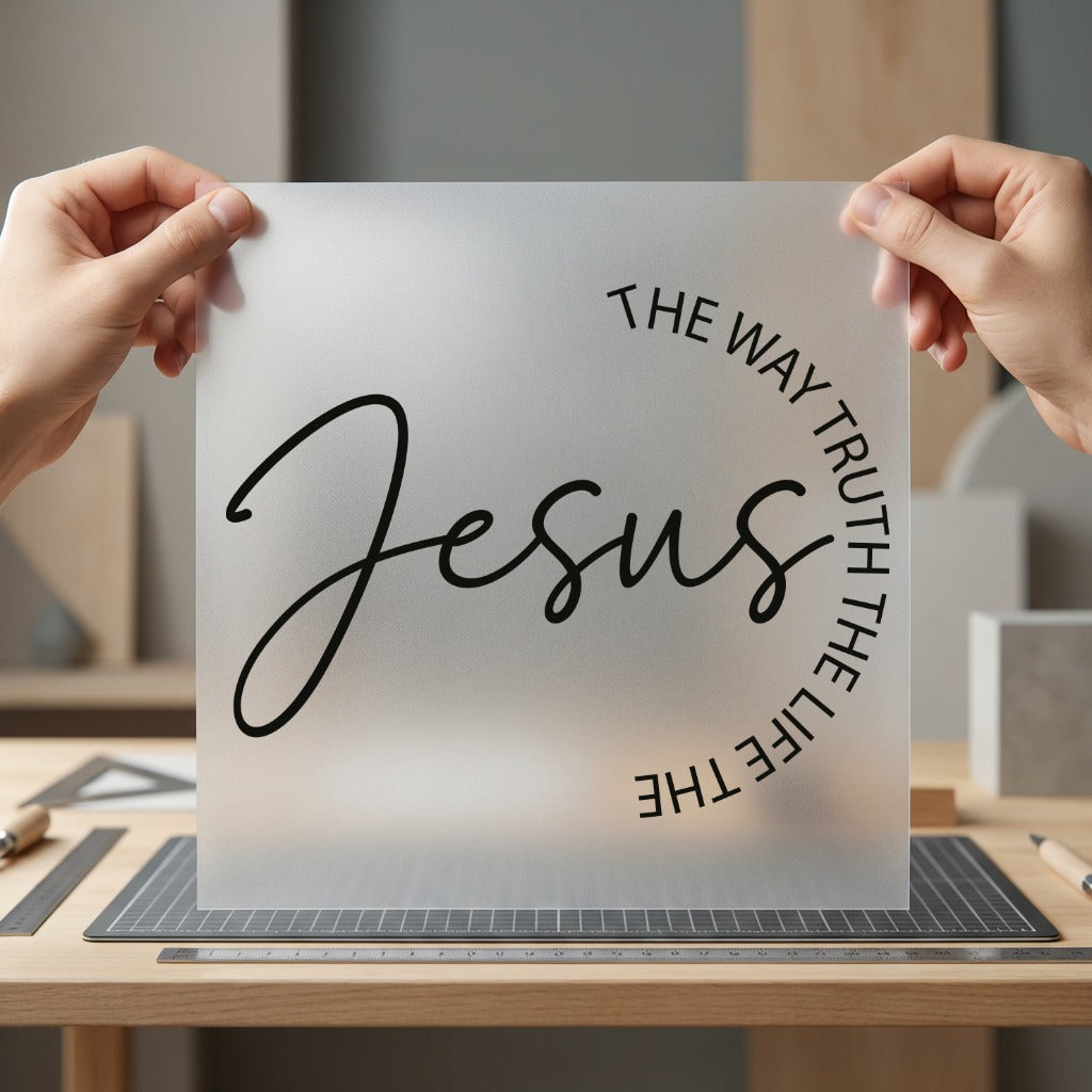 Jesus Way Truth Life Christian Faith Ready to Press DTF Transfer for Dtf