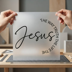 Jesus Way Truth Life Christian Faith Ready to Press DTF Transfer for Dtf