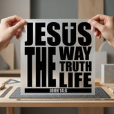 Jesus Way Truth Life Christian Faith Ready to Press DTF Transfer for Dtf