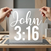 John Scripture Verse Faith Christian Faith Ready to Press DTF Transfer for Dtf