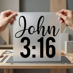 John Scripture Verse Faith Christian Faith Ready to Press DTF Transfer for Dtf