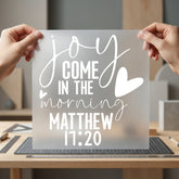 Joy Come Morning Matthew Christian Faith Ready to Press DTF Transfer for Dtf