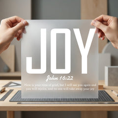 Joy John Christian Scripture Christian Faith Ready to Press DTF Transfer for Dtf