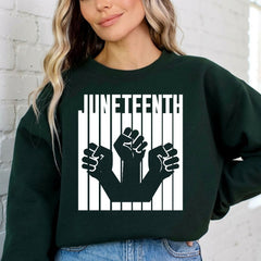 Juneteenth Celebration | Justice & Freedom Sweatshirt - Luckets.com