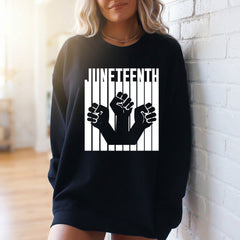 Juneteenth Celebration | Justice & Freedom Sweatshirt - Luckets.com