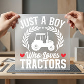 Just Boy Who Loves Usa Funny Ready to Press DTF Transfer for Dtf