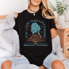 Just Girl Who Loves Aesthetic Floral Ready to Press DTF Transfer for Dtf