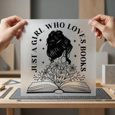 Just Girl Who Loves Kids & School Collection Homebody Collection Ready to Press DTF Transfer for Dtf