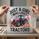 Just Girl Who Loves Usa Country Ready to Press DTF Transfer for Dtf