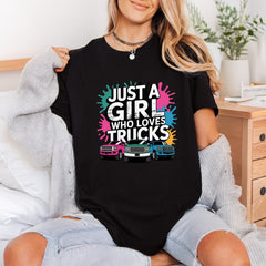 Just Girl Who Loves Usa Country Ready to Press DTF Transfer for Dtf