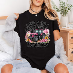 Just Girl Who Loves Usa Country Ready to Press DTF Transfer for Dtf