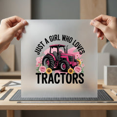Just Girl Who Loves Usa Country Ready to Press DTF Transfer for Dtf