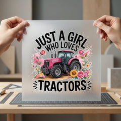 Just Girl Who Loves Usa Country Ready to Press DTF Transfer for Dtf