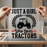 Just Girl Who Loves Usa Country Ready to Press DTF Transfer for Dtf