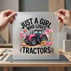 Just Girl Who Loves Usa Country Ready to Press DTF Transfer for Dtf