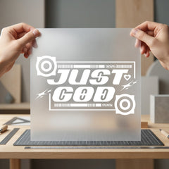 Just God Y2k Aesthetic Christian Faith Ready to Press DTF Transfer for Dtf