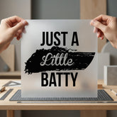 Just Little Batty Spooky Halloween Vintage Ready to Press DTF Transfer for Dtf