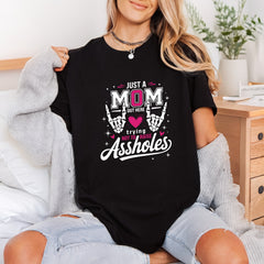 Just Mom Funny Skeleton Mom Funny Ready to Press DTF Transfer for Dtf