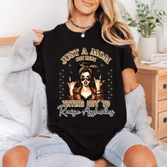Just Mom Out Here Mom Funny Ready to Press DTF Transfer for Dtf