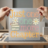 Just One More Chapter Boho Aesthetic Ready to Press DTF Transfer for Dtf