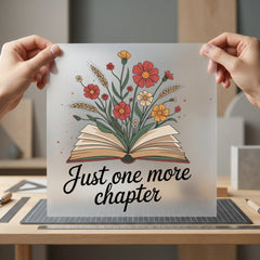 Just One More Chapter Vintage Retro Ready to Press DTF Transfer for Dtf
