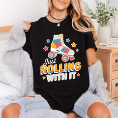 Just Rolling Retro Style Retro Ready to Press DTF Transfer for Dtf