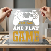 Keep Calm Play Game Aesthetic Ready to Press DTF Transfer for Dtf