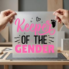 Keeper Gender Reveal Diy Mom Dad Ready to Press DTF Transfer for Dtf