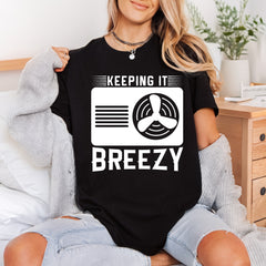 Keeping Breezy Unit Retro Summer Funny Ready to Press DTF Transfer for Dtf