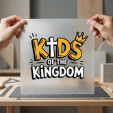 Kids Kingdom Faith-based Diy Christian Faith Ready to Press DTF Transfer for Dtf