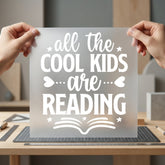 Kids Reading Literary Diy Teacher Ready to Press DTF Transfer for Dtf