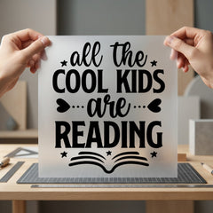 Kids Reading Literary Diy Teacher Ready to Press DTF Transfer for Dtf