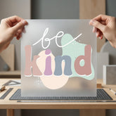 Kind Retro Aesthetic Groovy Vintage Retro Ready to Press DTF Transfer for Dtf