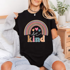 Kind Retro Rainbow Boho Retro Boho Ready to Press DTF Transfer for Dtf